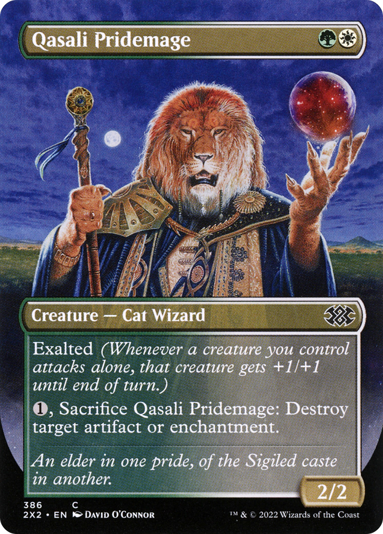 Qasali Pridemage (2X2-386) [Double Masters 2022] (Borderless) Foil