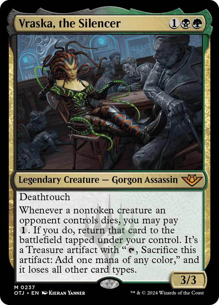 Vraska, the Silencer (OTJ-237) [Outlaws of Thunder Junction] Foil