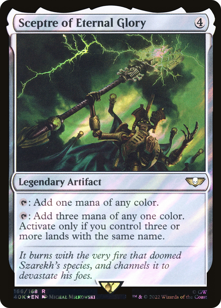 Sceptre of Eternal Glory (Surge Foil) (40K-166) [Warhammer 40,000 Commander] Foil
