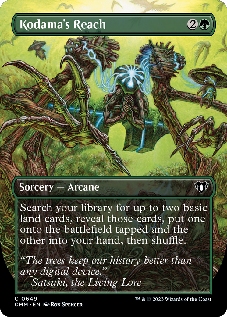 Kodama's Reach (CMM-649) [Commander Masters] (Borderless) Foil
