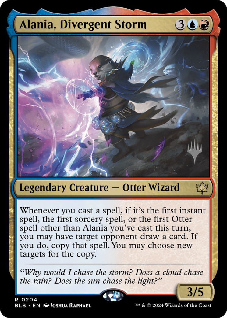 Alania, Divergent Storm (PPBLB-204P) [Bloomburrow Promos] Foil
