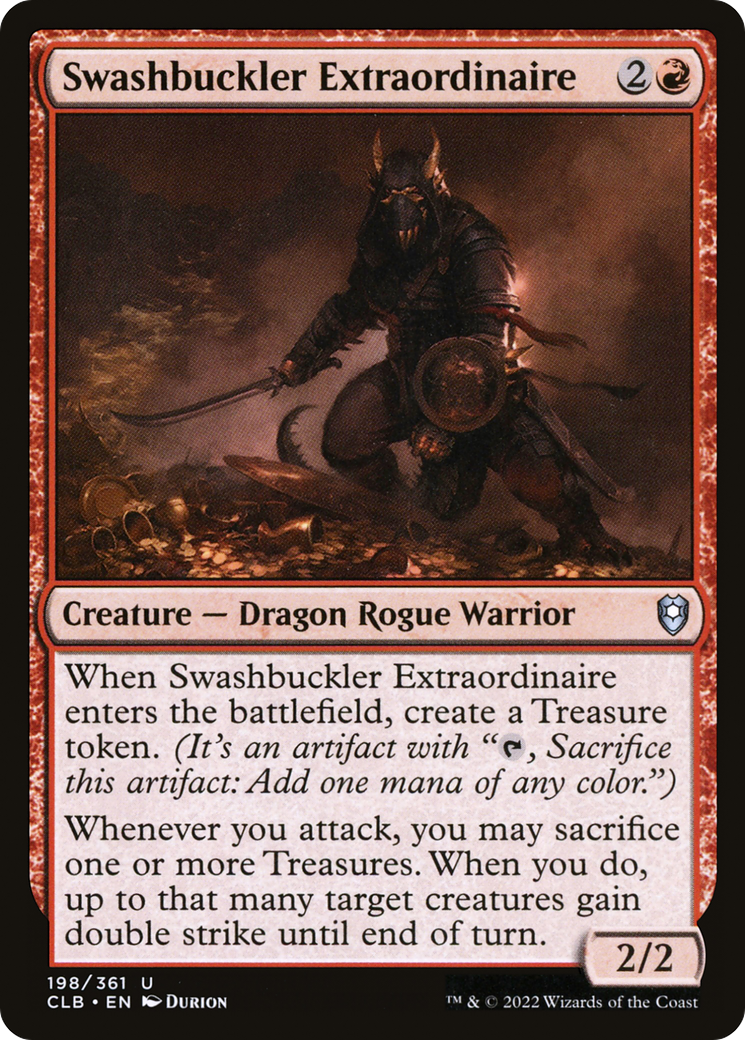 Swashbuckler Extraordinaire (CLB-198) [Commander Legends: Battle for Baldur's Gate] Foil