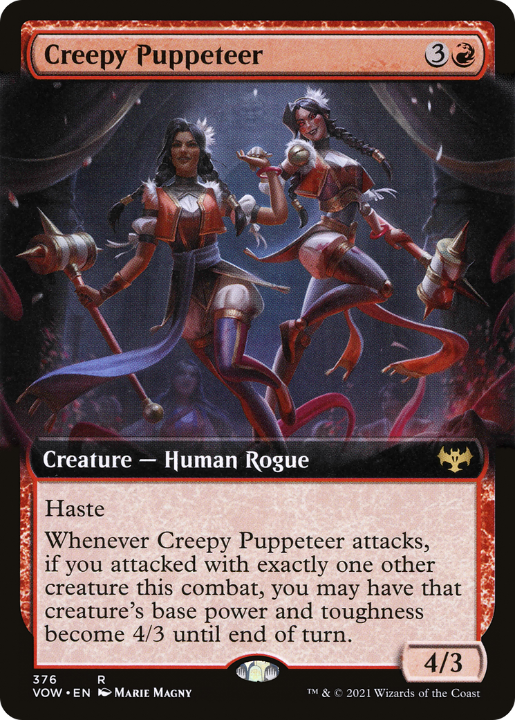 Creepy Puppeteer (Extended Art) (VOW-376) [Innistrad: Crimson Vow]