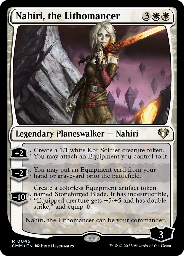 Nahiri, the Lithomancer (CMM-045) [Commander Masters] Foil
