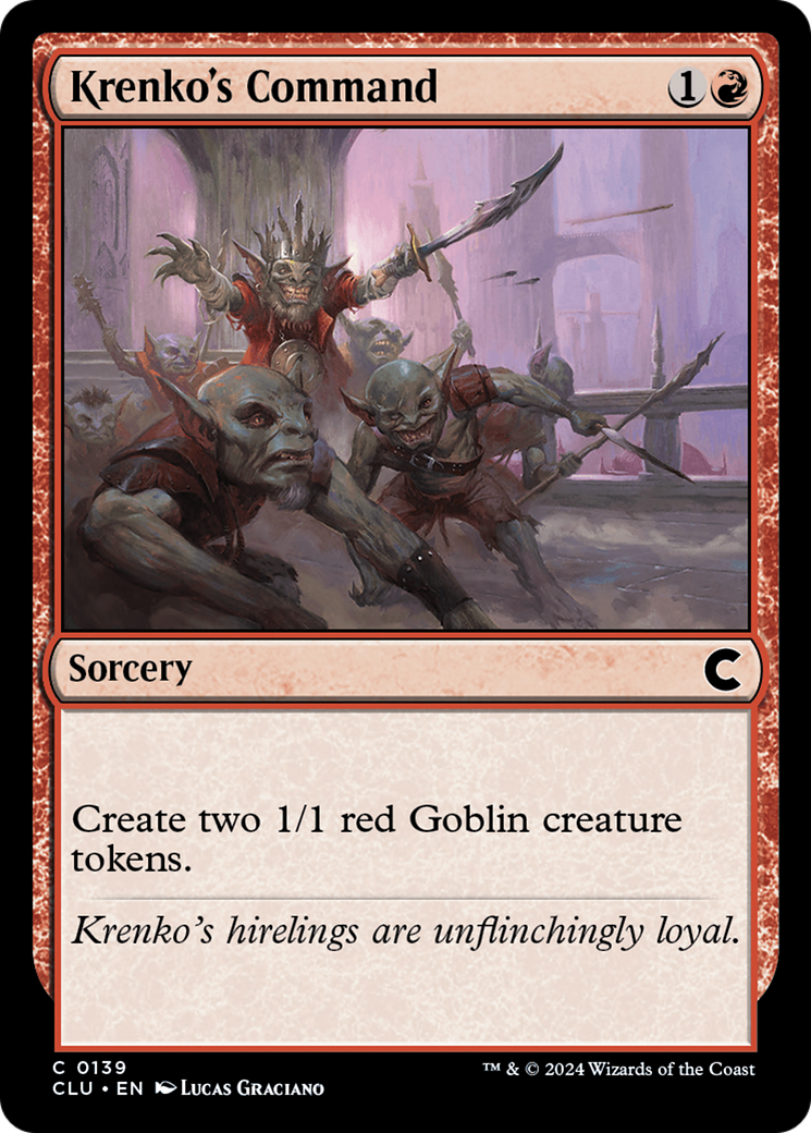 Krenko's Command (CLU-139) [Ravnica: Clue Edition]