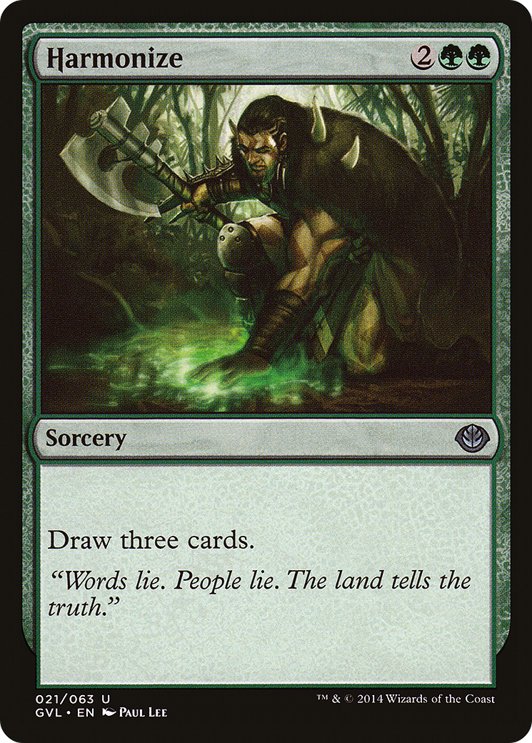 Harmonize (DD3-021) [Duel Decks Anthology: Garruk vs. Liliana]