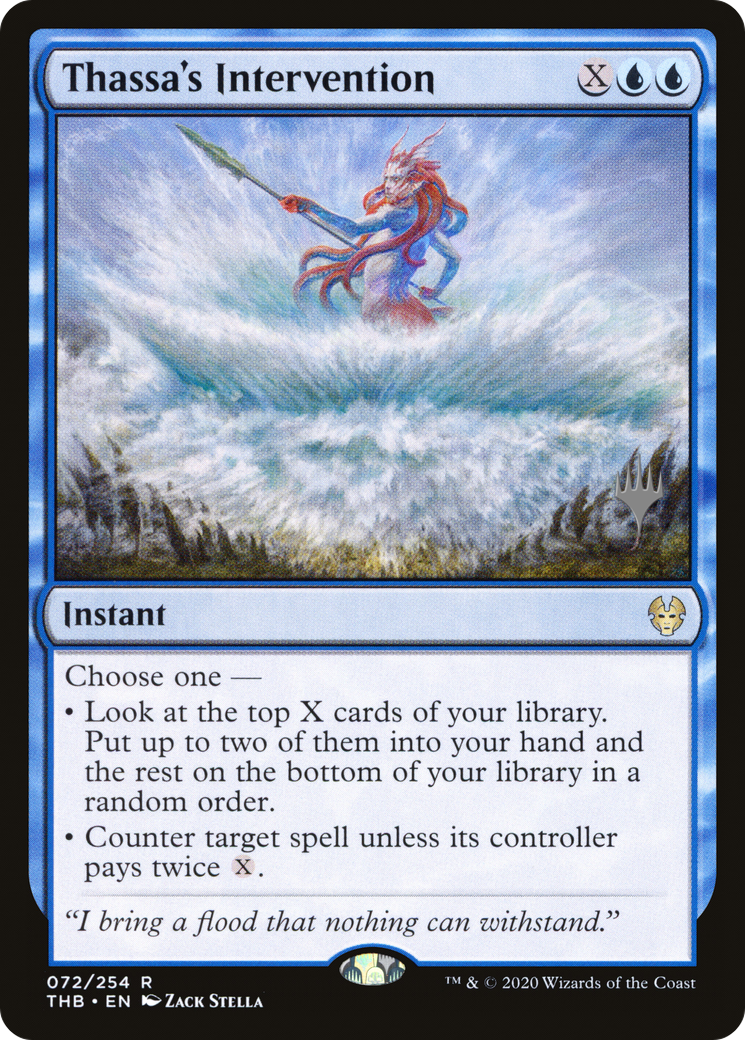 Thassa's Intervention (PPTHB-72P) [Promo Pack: Theros Beyond Death Promos]