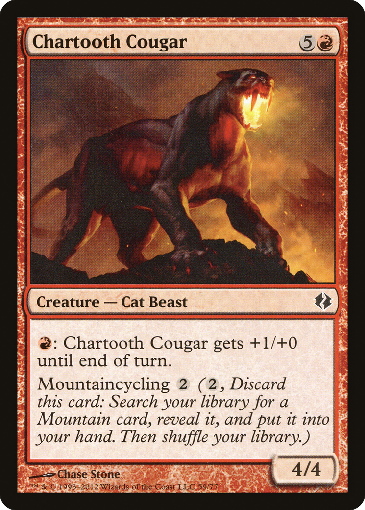 Chartooth Cougar (DDI-059) [Duel Decks: Venser vs. Koth]