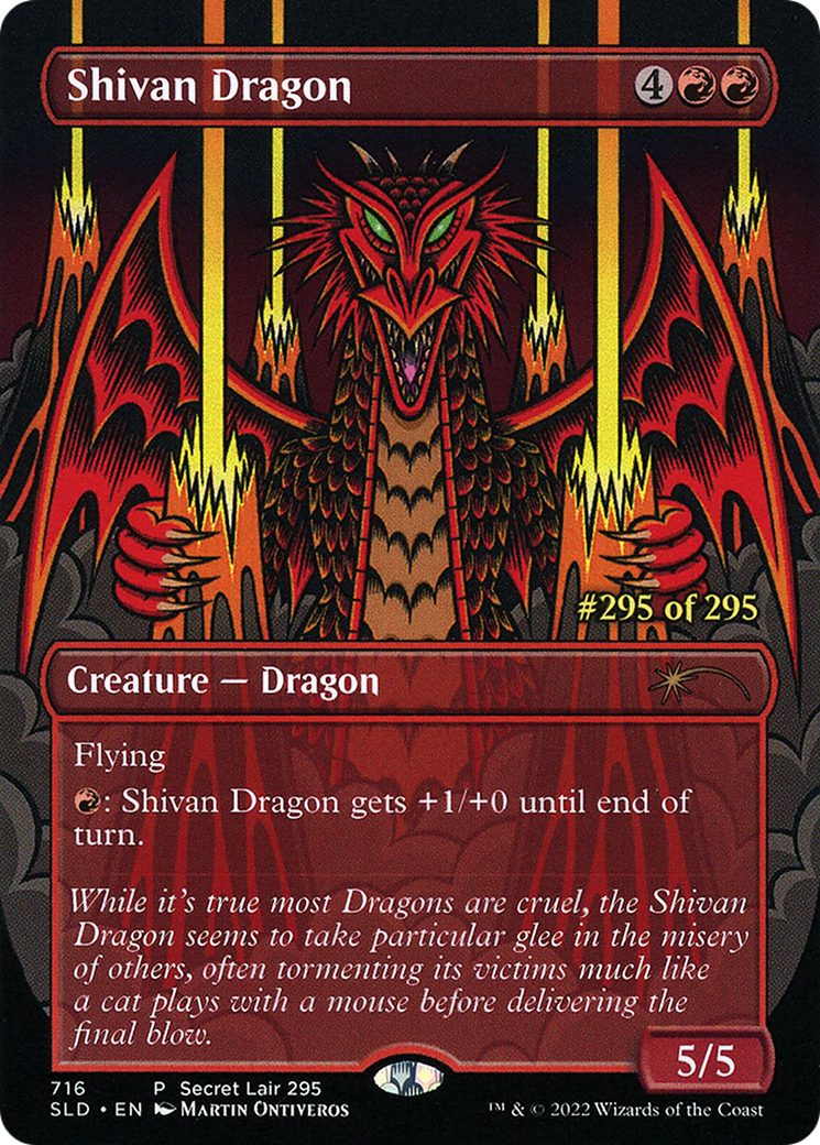 Shivan Dragon (SLD-716) [Secret Lair Drop] (Borderless)