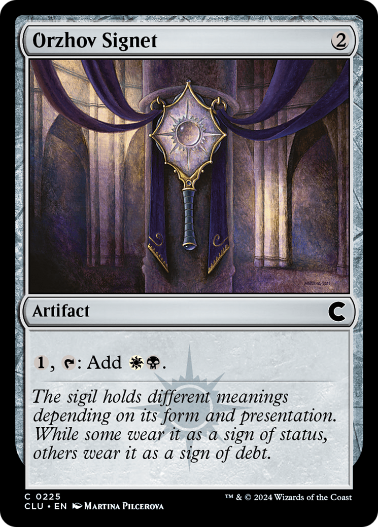 Orzhov Signet (CLU-225) [Ravnica: Clue Edition]
