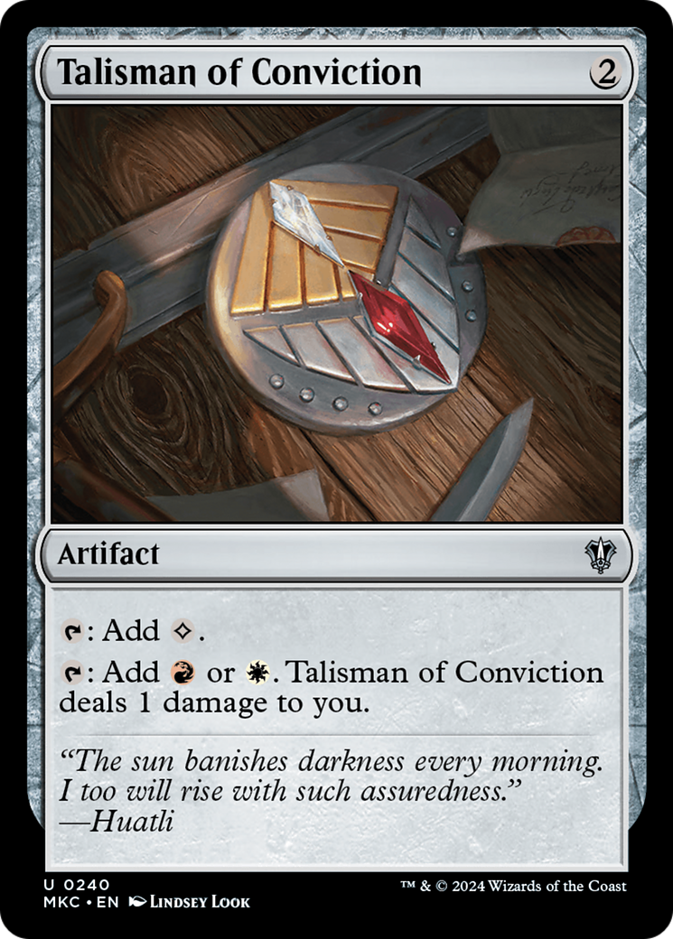 Talisman of Conviction (MKC-240) [Murders at Karlov Manor Commander]