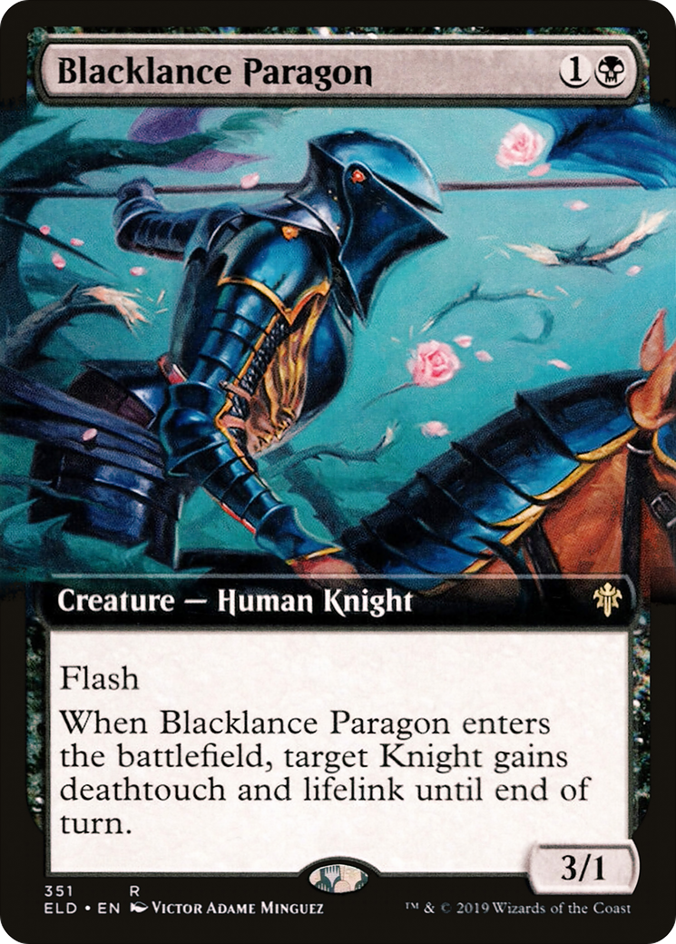 Blacklance Paragon (Extended Art) (ELD-351) [Throne of Eldraine]