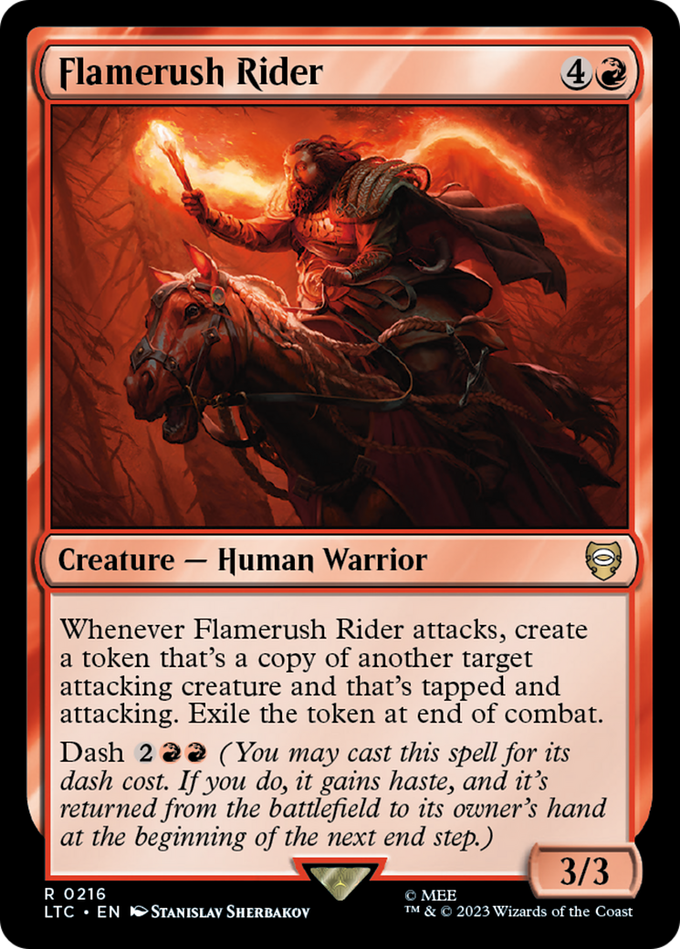 Flamerush Rider (LTC-216) [Tales of Middle-earth Commander]