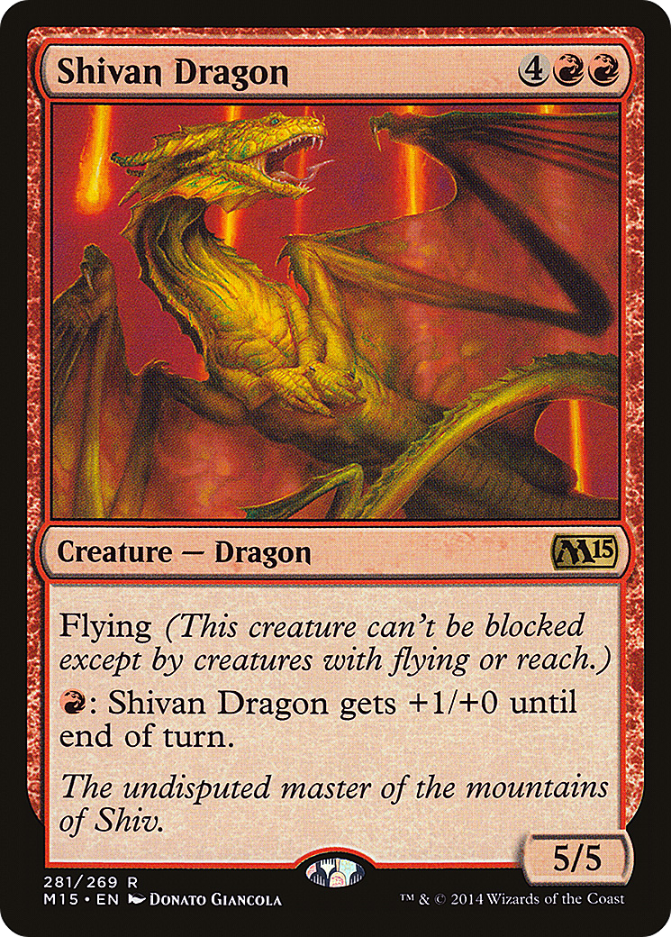 Shivan Dragon (M15-281) [Magic 2015]