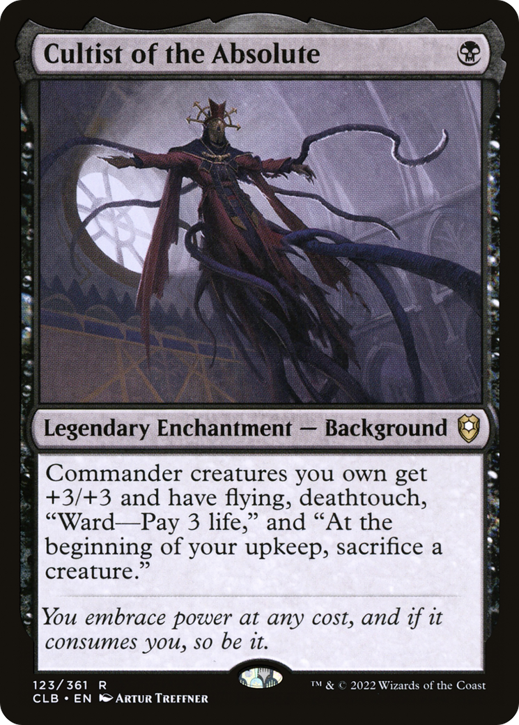 Cultist of the Absolute (CLB-123) [Commander Legends: Battle for Baldur's Gate]