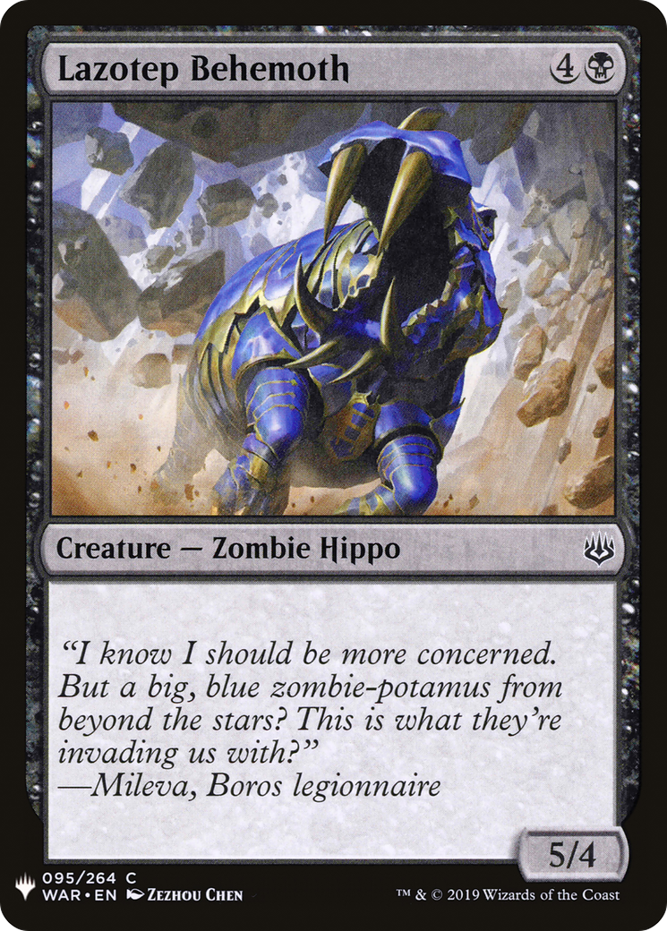 Lazotep Behemoth (LIST-WAR-95) [The List]