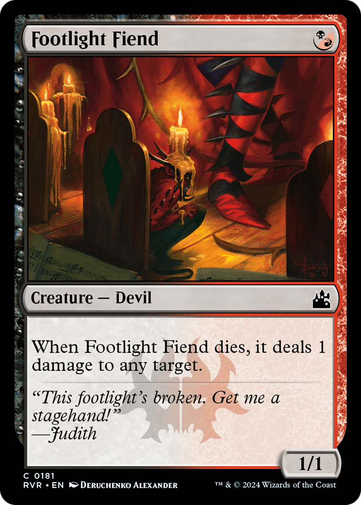 Footlight Fiend (RVR-181) [Ravnica Remastered] Foil