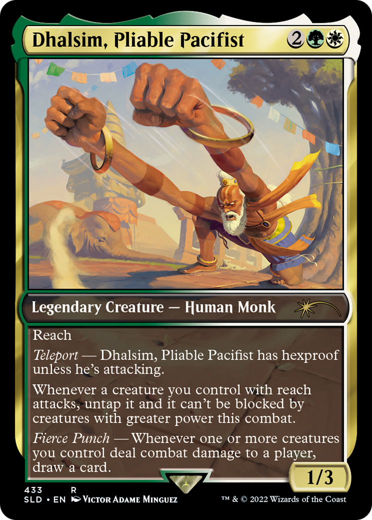 Tadeas, Juniper Ascendant (SLD-433) [Secret Lair Drop] / Dhalsim, Pliable Pacifist Foil
