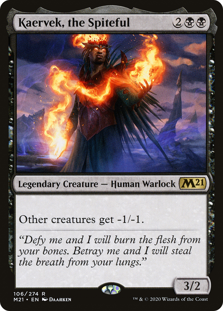 Kaervek, the Spiteful (M21-106) [Core Set 2021]