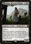 Liliana, Heretical Healer // Liliana, Defiant Necromancer (V17-014) [From the Vault: Transform]: (originpwdfc) Foil