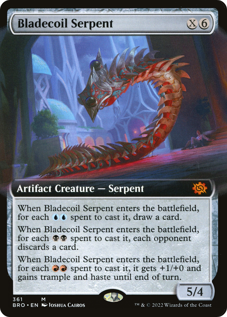 Bladecoil Serpent (Extended Art) (BRO-361) [The Brothers' War]