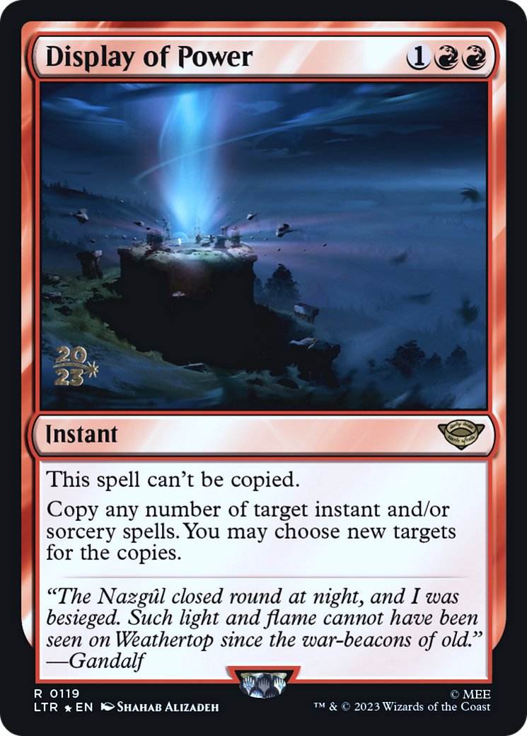 Display of Power (PRE-119S) [Tales of Middle-earth Promos] Foil