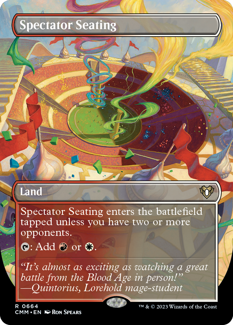 Spectator Seating (CMM-664) [Commander Masters] (Borderless) Foil