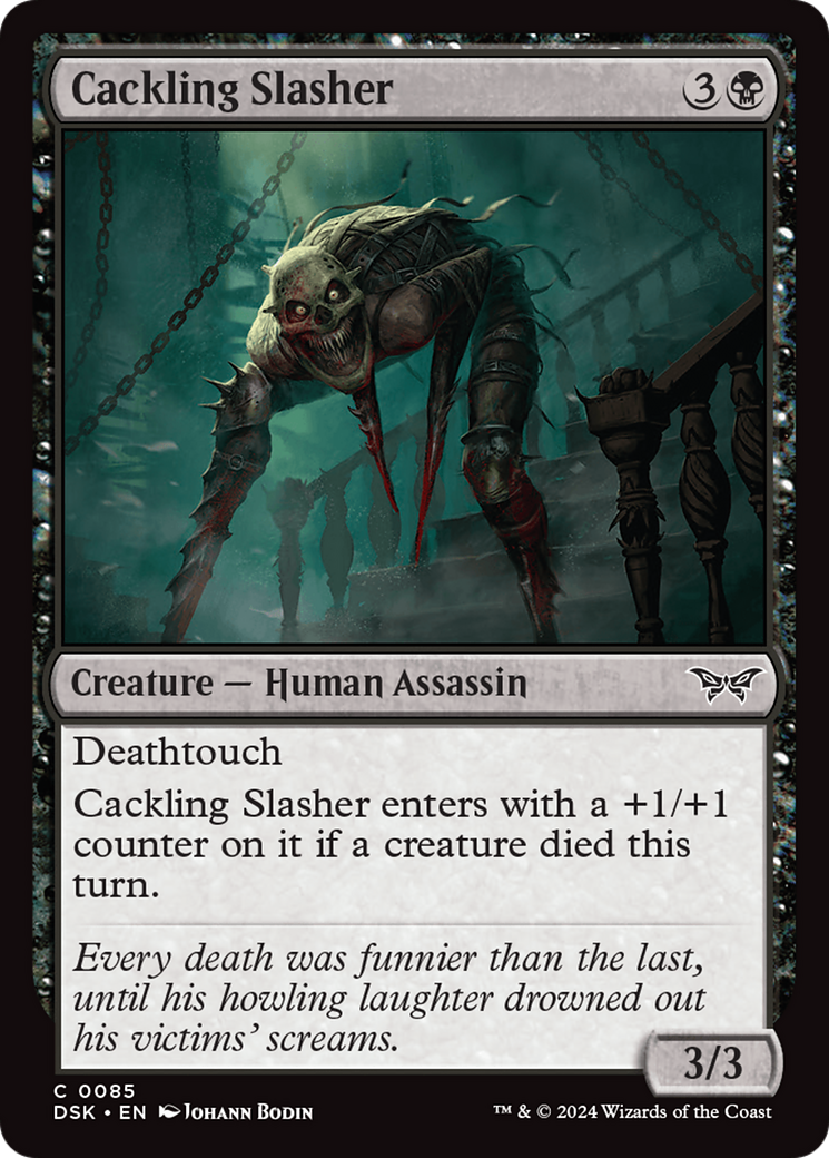 Cackling Slasher (DSK-085) [Duskmourn: House of Horror]