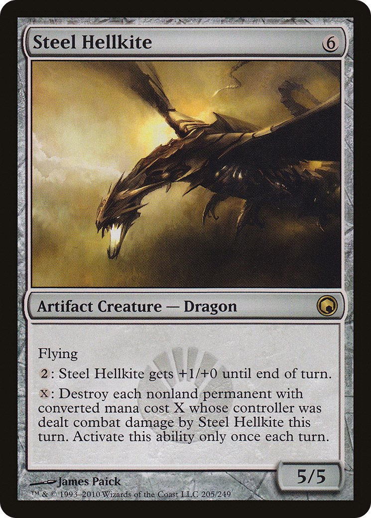 Steel Hellkite (SOM-205) [Scars of Mirrodin] Foil