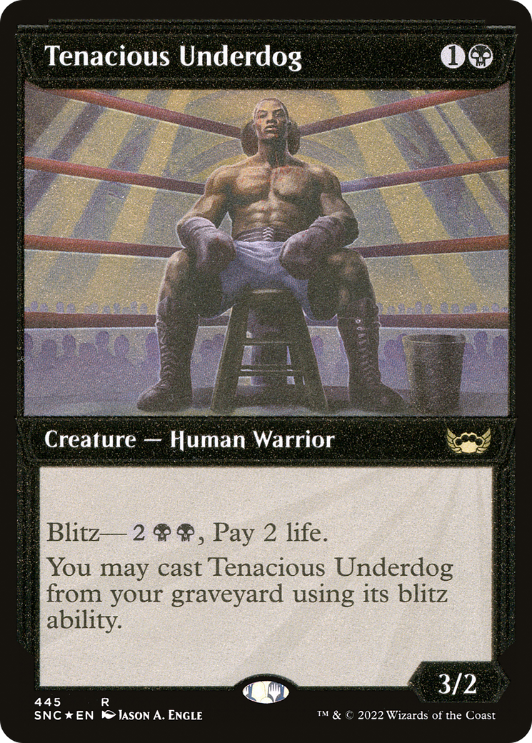Tenacious Underdog (Showcase) (Foil Etched) (SNC-445) [Streets of New Capenna] Foil