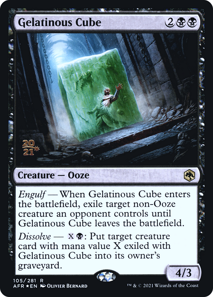 Gelatinous Cube (PRE-105S) [Adventures in the Forgotten Realms Promos] Foil