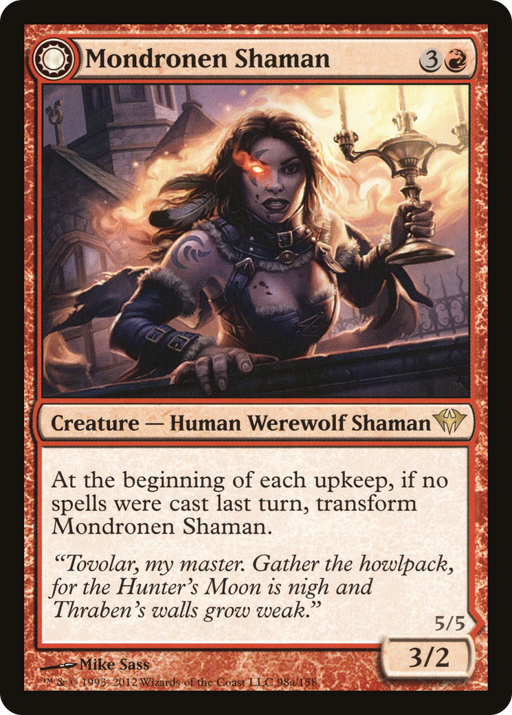 Mondronen Shaman (DKA-098) [Dark Ascension] Foil