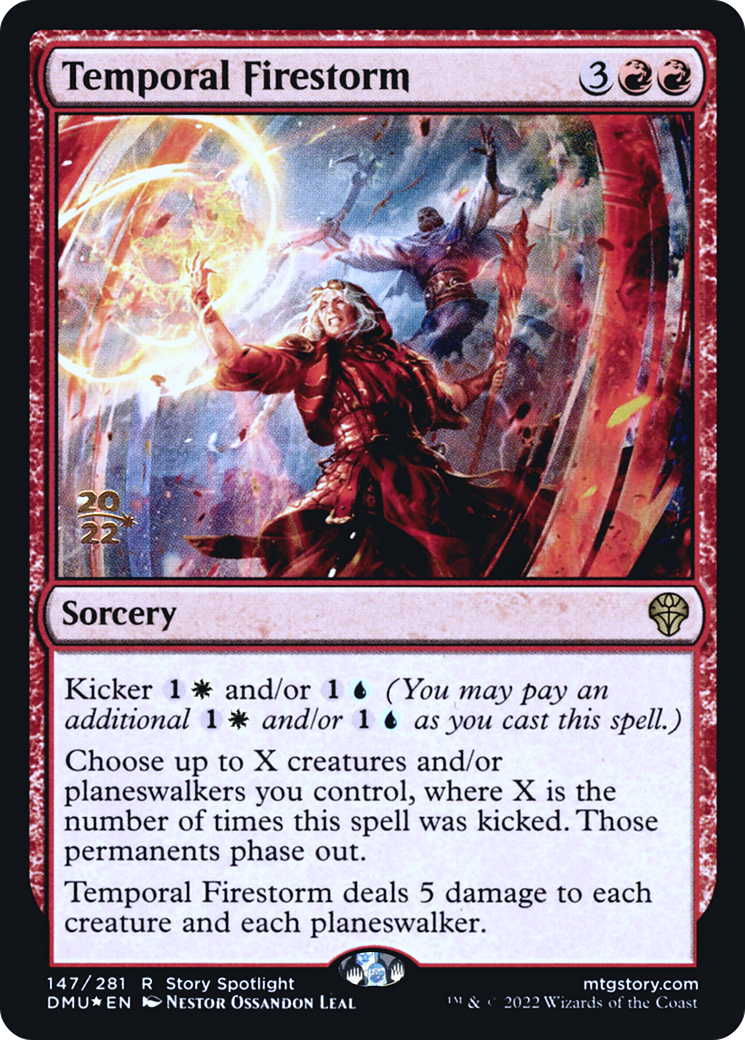 Temporal Firestorm (PRE-147) [Dominaria United Promos] Foil
