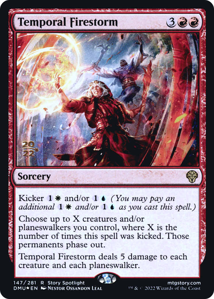 Temporal Firestorm (PRE-147S) [Dominaria United Promos] Foil