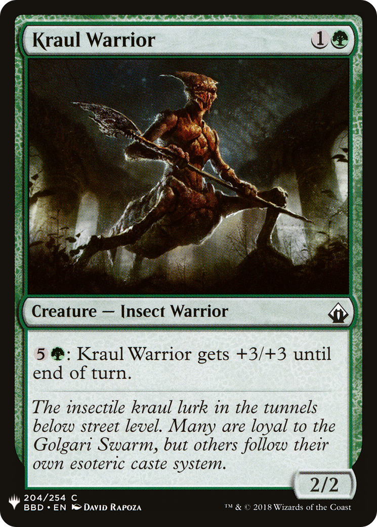 Kraul Warrior (LIST-BBD-204) [The List]