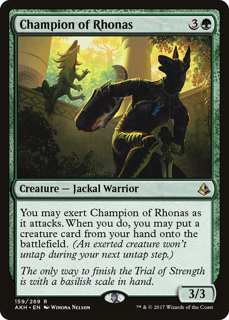 Champion of Rhonas (AKH-159) [Amonkhet] Foil
