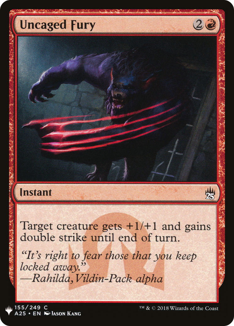 Uncaged Fury (LIST-A25-155) [The List]