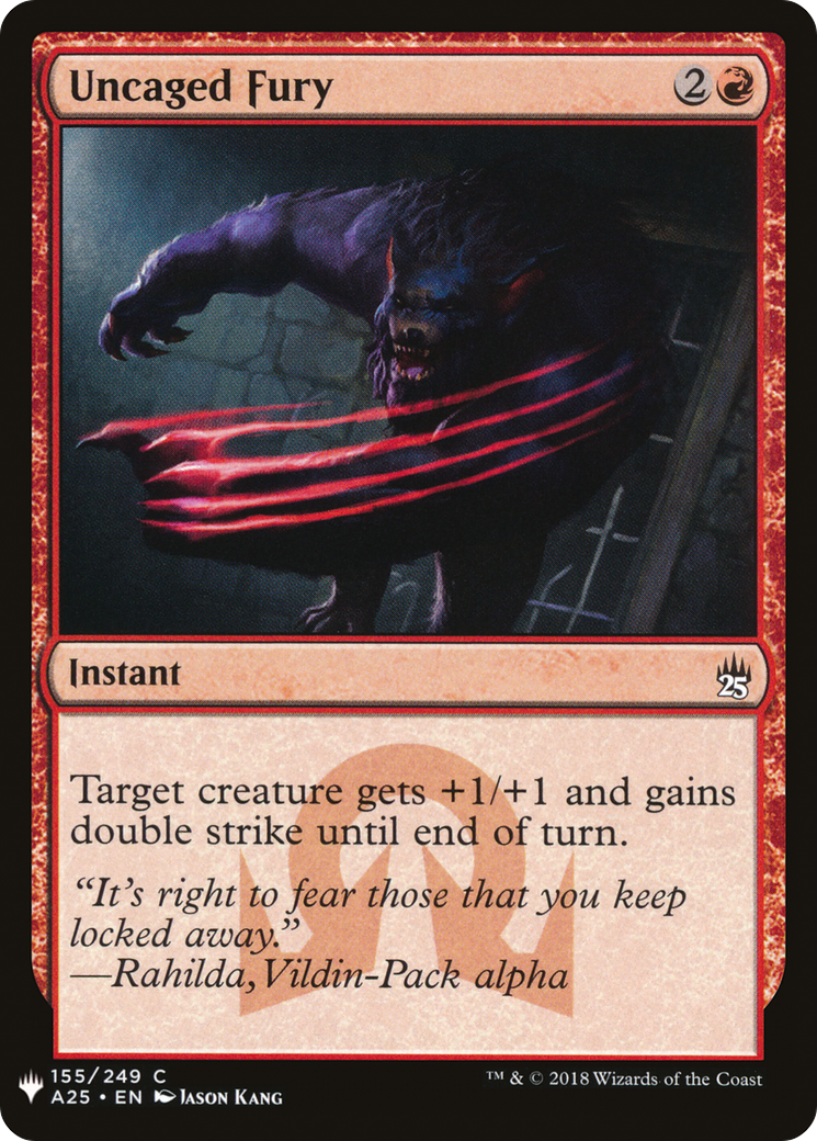 Uncaged Fury (LIST-A25-155) [The List]