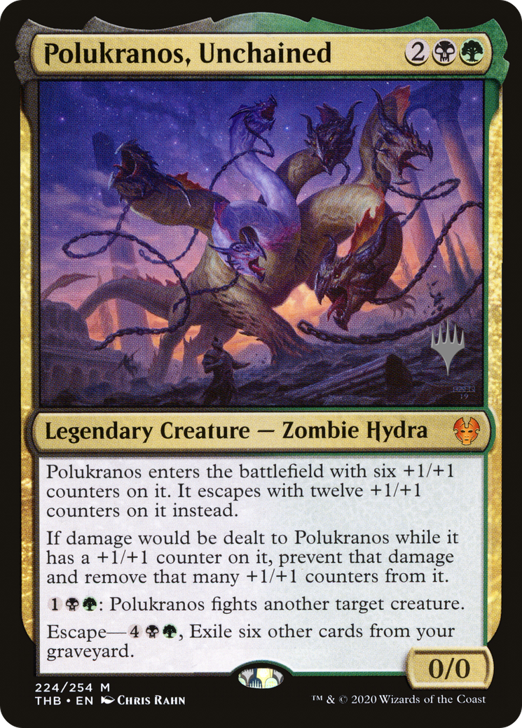 Polukranos, Unchained (PPTHB-224P) [Promo Pack: Theros Beyond Death Promos]