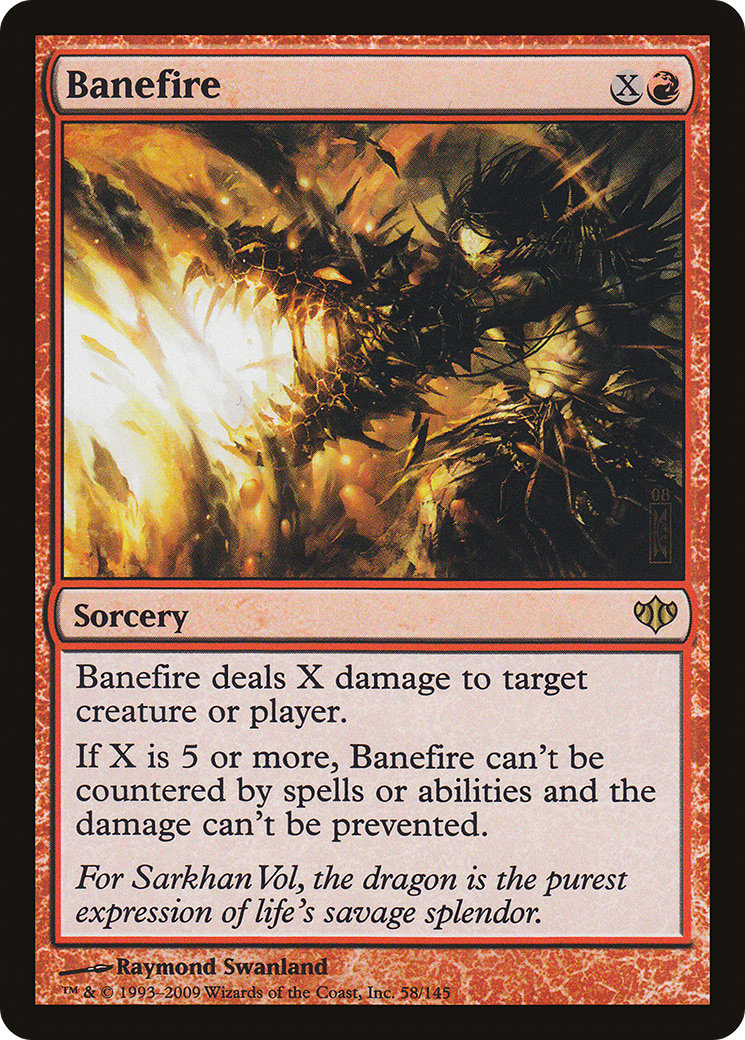 Banefire (CON-058) [Conflux] Foil