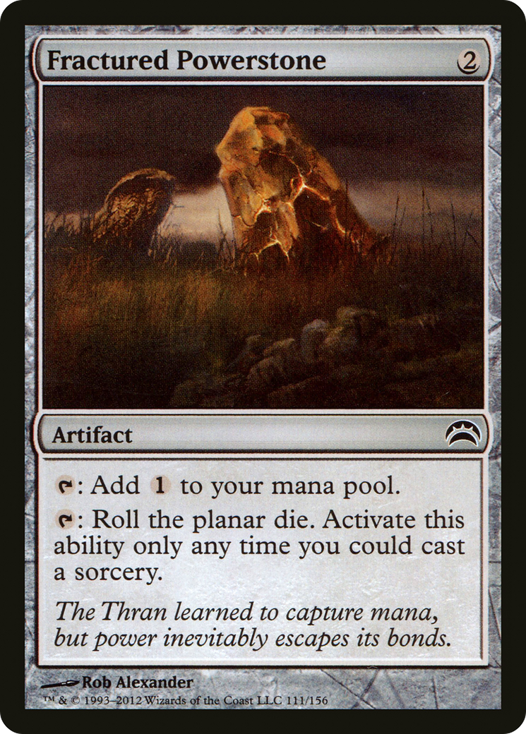 Fractured Powerstone (PC2-111) [Planechase 2012] Foil