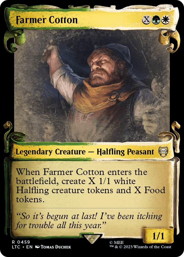 Farmer Cotton (LTC-459) [Tales of Middle-earth Commander]: (Showcase) Foil