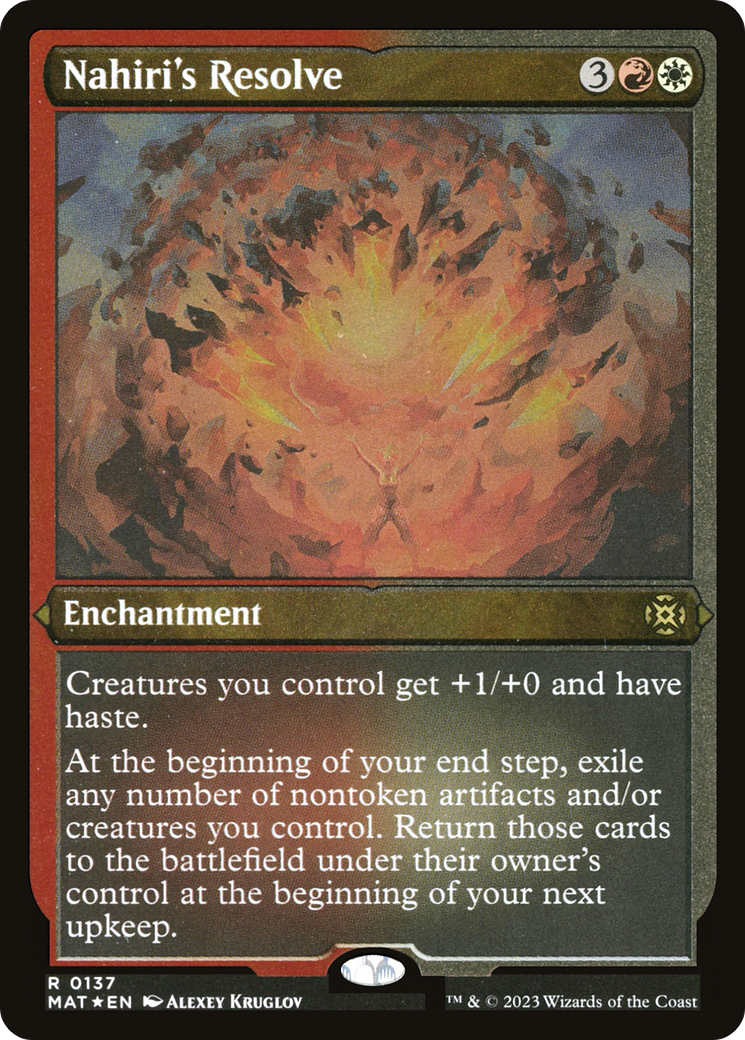 Nahiri's Resolve (MAT-137) [March of the Machine: The Aftermath] Etched Foil