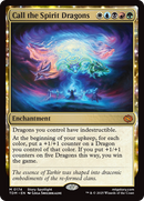 Call the Spirit Dragons (TDM-174) [Tarkir: Dragonstorm]: (enchantment) Foil