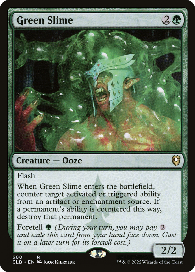 Green Slime (CLB-680) [Commander Legends: Battle for Baldur's Gate]