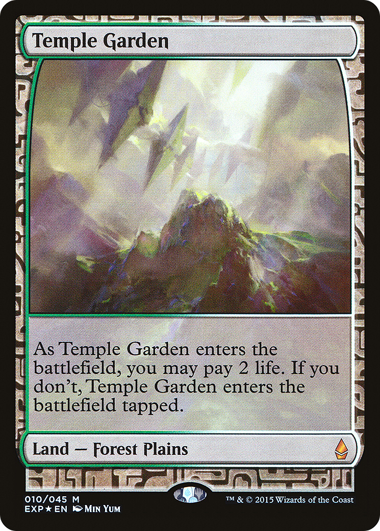 Temple Garden (EXP-010) [Zendikar Expeditions] Foil