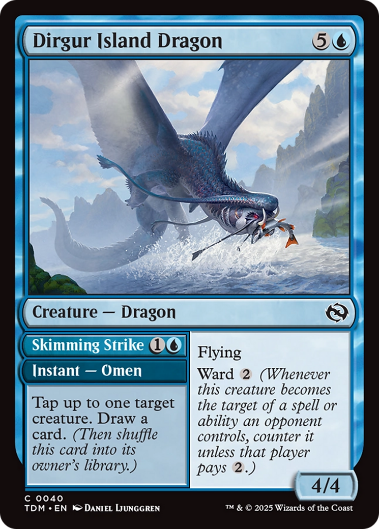 Dirgur Island Dragon // Skimming Strike (TDM-040) [Tarkir: Dragonstorm] Foil