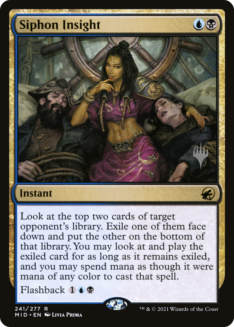Siphon Insight (PPMID-241P) [Promo Pack: Innistrad: Midnight Hunt Promos]