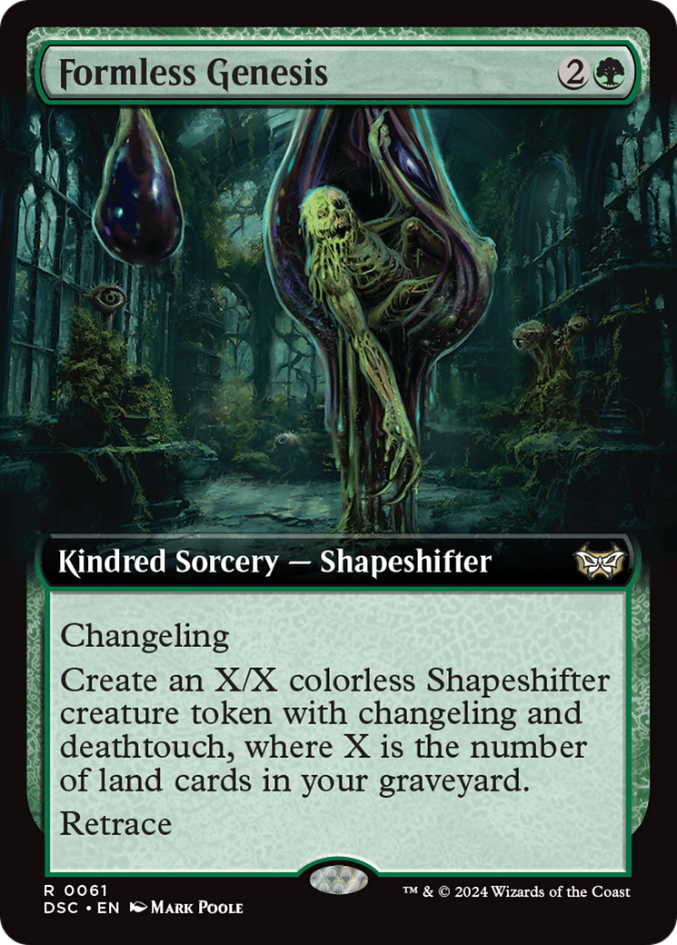 Formless Genesis (DSC-061) [Duskmourn: House of Horror Commander]: (Extended Art)