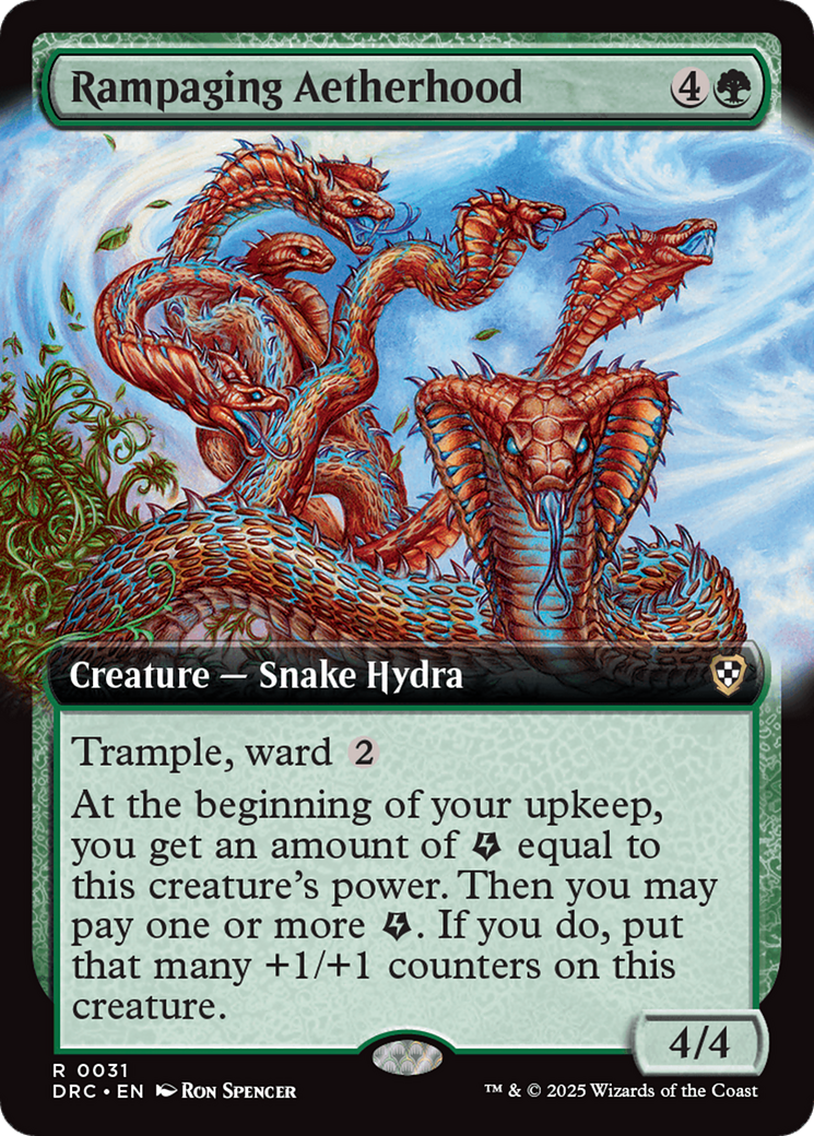 Rampaging Aetherhood (DRC-031) [Commander: Aetherdrift]: (Extended Art)